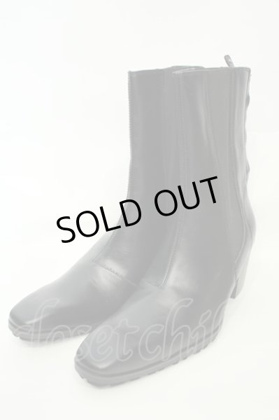 画像1: yosuke / サイドゴアヒールブーツ 26.5cm ブラック O-26-02-03-1020-yo-sho-YM-ZTS001 (1)