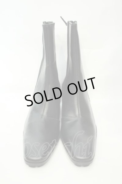 画像2: yosuke / サイドゴアヒールブーツ 26.5cm ブラック O-26-02-03-1020-yo-sho-YM-ZTS001 (2)