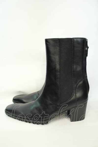 画像3: yosuke / サイドゴアヒールブーツ 26.5cm ブラック O-26-02-03-1020-yo-sho-YM-OS (3)