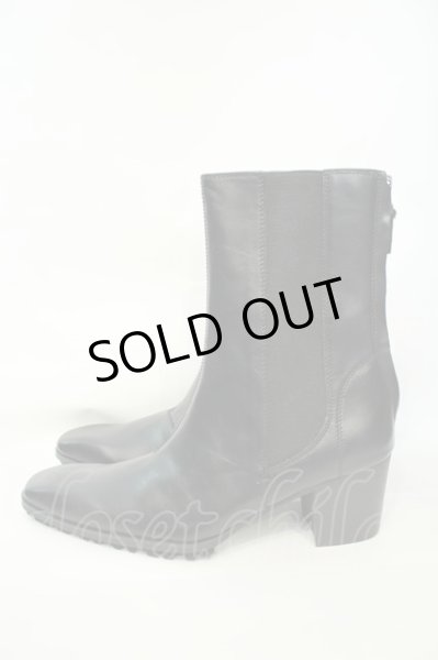 画像3: yosuke / サイドゴアヒールブーツ 26.5cm ブラック O-26-02-03-1020-yo-sho-YM-ZTS001 (3)