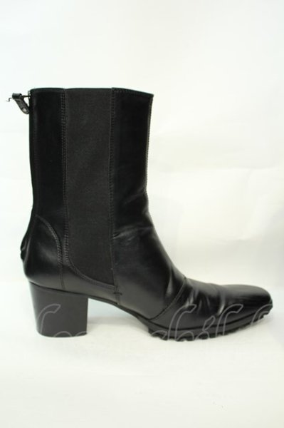 画像5: yosuke / サイドゴアヒールブーツ 27.5cm ブラック O-26-02-03-1021-yo-sho-YM-OS (5)