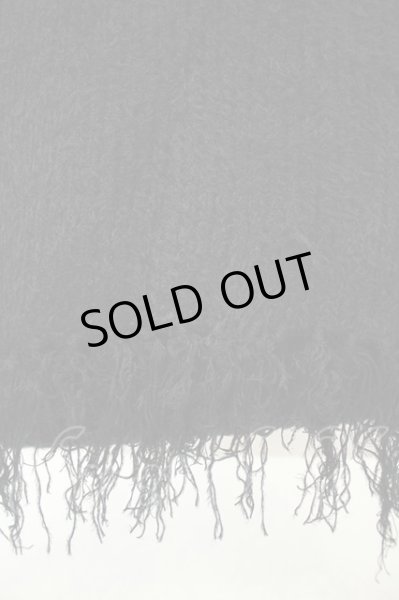 画像2: FUGA / テレコニットマフラー  ブラック O-26-02-03-1003-FU-0-YM-OS (2)