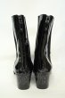 画像4: yosuke / サイドゴアヒールブーツ 26.5cm エナメルブラック O-26-02-03-1022-yo-sho-YM-OS (4)