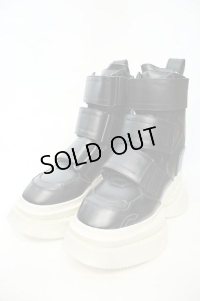 画像1: JULIUS / Coated Cow Skin Boots （コーテッドカウスキンブーツ） 1（約25.5cm） ブラックｘホワイト O-26-02-03-1023-JU-sho-YM-OS (1)