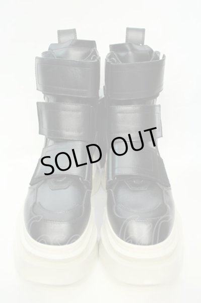 画像2: JULIUS / Coated Cow Skin Boots （コーテッドカウスキンブーツ） 1（約25.5cm） ブラックｘホワイト O-26-02-03-1023-JU-sho-YM-OS (2)