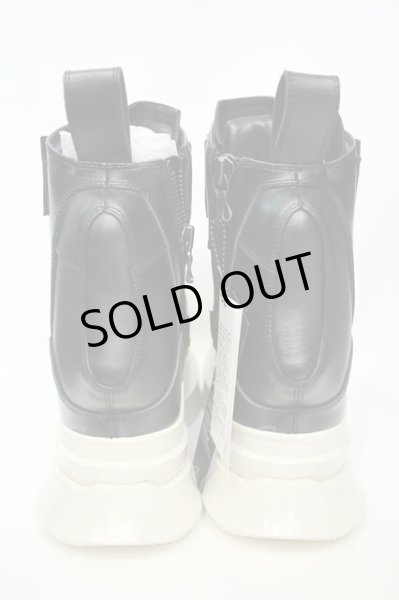 画像4: JULIUS / Coated Cow Skin Boots （コーテッドカウスキンブーツ） 1（約25.5cm） ブラックｘホワイト O-26-02-03-1023-JU-sho-YM-OS (4)