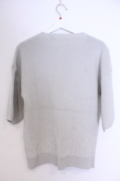 画像5: GOSTAR DE FUGA / 畦編みニットソー 44 グレー O-26-02-03-040-GO-to-YM-OS (5)