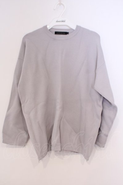 画像1: GOSTAR DE FUGA / ジャガード生地プルオーバーサイズニットソー 44 グレー O-26-02-03-041-GO-to-YM-OS (1)