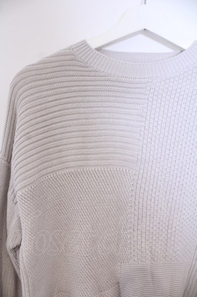 画像2: FUGA / Vermilion ランダム切り替えプルオーバービッグリブビッグニット 44 グレー O-26-02-03-042-FU-to-YM-OS (2)