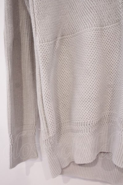 画像3: FUGA / Vermilion ランダム切り替えプルオーバービッグリブビッグニット 44 グレー O-26-02-03-042-FU-to-YM-OS (3)