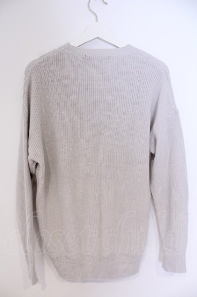 画像5: FUGA / Vermilion ランダム切り替えプルオーバービッグリブビッグニット 44 グレー O-26-02-03-042-FU-to-YM-OS (5)