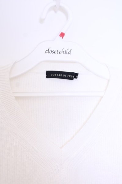 画像3: GOSTAR DE FUGA / 畦編みニットソー 44 ホワイト O-26-02-03-043-GO-to-YM-OS (3)