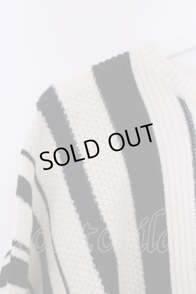 画像3: FUGA / ミックス編みニットプルオーバー 44 ホワイトｘブラック O-26-02-03-044-FU-to-YM-ZT245 (3)