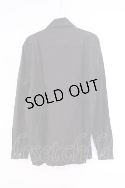 画像3: NO ID. BLACK / タイ付きベンベルグシャツ 1 ブラック O-26-02-03-047-NO-sh-YM-ZT201 (3)