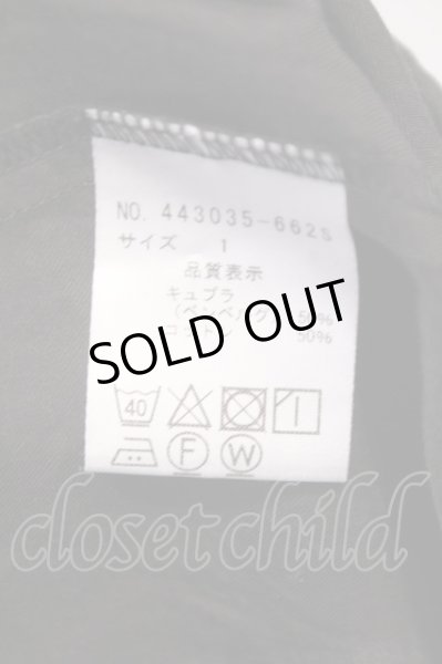 画像4: NO ID. BLACK / タイ付きベンベルグシャツ 1 ブラック O-26-02-03-047-NO-sh-YM-ZT201 (4)