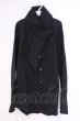 画像1: NO ID. BLACK / Cフランネルタックロングシャツ 1 ブラック O-26-02-03-048-NO-sh-YM-OS (1)