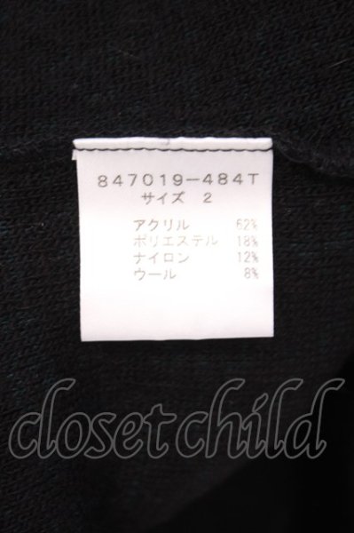 画像3: NO ID. / ビキューレラムパイルC/Nニット 2 ブラック O-26-02-03-050-NO-to-YM-OS (3)