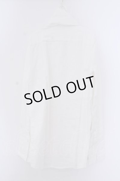 画像3: NO ID. BLACK / Cフランネルタックロングシャツ 1 ホワイト O-26-02-03-053-NO-sh-YM-OS (3)