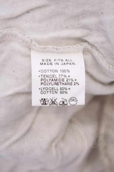 画像3: KROFUNE / 切り替えロングスリーブカットソー  アイボリー O-26-02-03-055-KR-to-YM-OS (3)