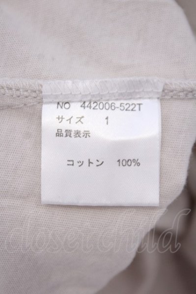 画像4: NO ID. BLACK / C天竺ドレープロングスリットカットソー 1 アイボリー O-26-02-03-056-NO-to-YM-OS (4)