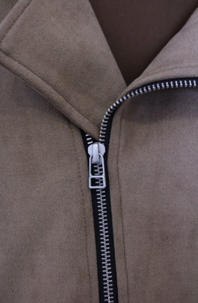 画像3: NO ID. / フェイクスウェードセミダブルライダースジャケット 1 キャメル O-26-02-03-018-NO-ja-YM-OS (3)