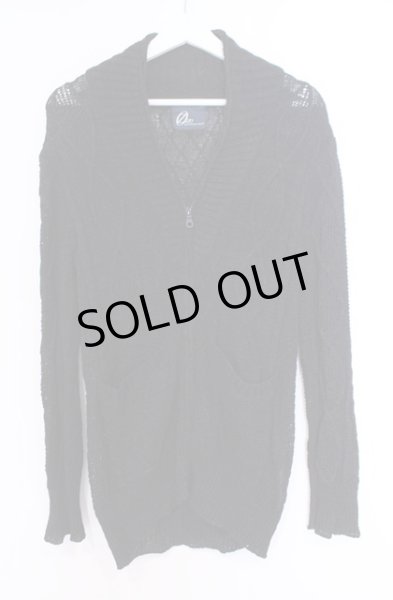 画像1: Zero by TORNADO MART / ショールカラー ZIPカーディガン M ブラック O-26-02-06-023-Ze-to-YM-OS (1)