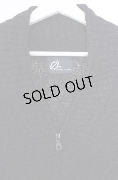 画像2: Zero by TORNADO MART / ショールカラー ZIPカーディガン M ブラック O-26-02-06-023-Ze-to-YM-OS (2)