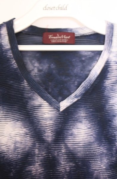 画像2: TORNADO MART / グラデーションムラフラワーカットソー M ネイビー O-26-02-06-025-TO-to-YM-OS (2)