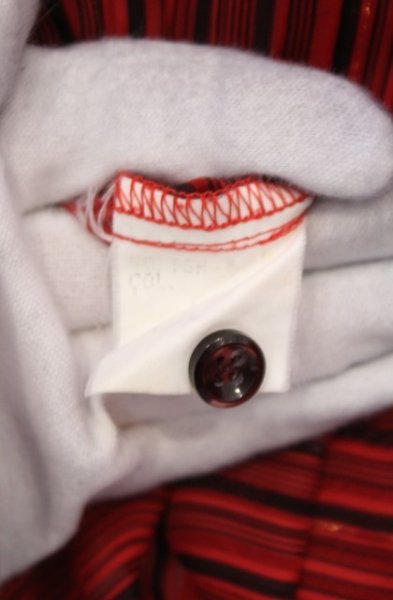 画像4: TORNADO MART / シースルーランダムストライプシャツ M レッド O-26-02-06-026-TO-sh-YM-OS (4)