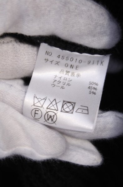 画像4: NO ID. BLACK / アシンメトリーZIPニットタートルネックカーディガン ONE ブラック O-26-02-06-030-NO-to-YM-OS (4)