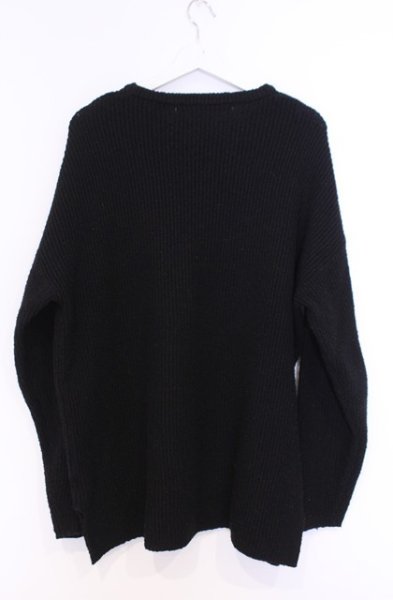 画像3: NO ID. / プレミアムライトニットC-N-BIG-PO　ニット ONE ブラック O-26-02-06-032-NO-to-YM-OS (3)