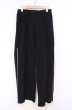 画像1: NO ID. BLACK / サイドZIPワイドフレアパンツ 2 ブラック O-26-02-06-036-NO-pa-YM-OS (1)