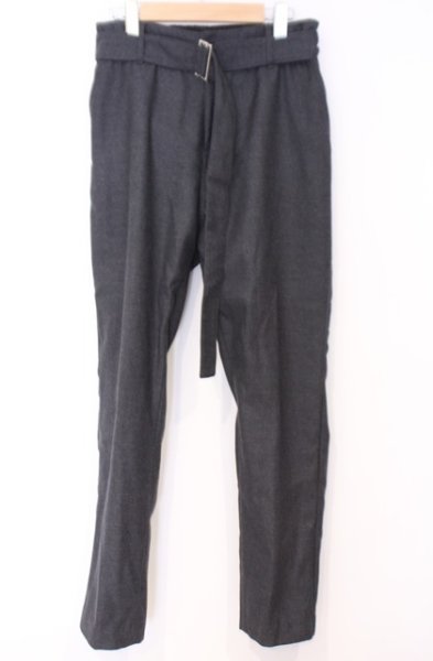 画像1: NO ID. / ベルテッドスリムイージートラウザーズパンツ 2 グレー O-26-02-06-038-NO-pa-YM-OS (1)