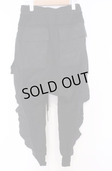 画像3: A.F ARTEFACT / ナイロン切り替えカーゴパンツ 2 ブラック O-26-02-06-039-A.-pa-YM-OS (3)