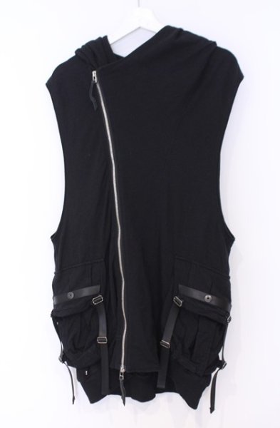 画像1: KMRii / ベストパーカー 2 ブラック O-26-02-06-006-KM-to-YM-OS (1)