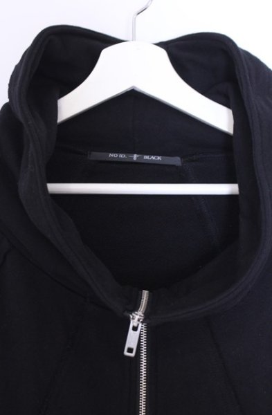 画像2: NO ID. BLACK / マルチシームフーデッドパーカー ONE ブラック O-26-02-06-010-NO-to-YM-OS (2)