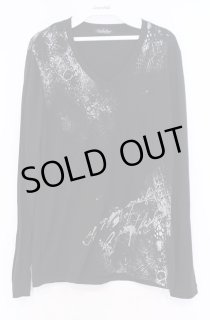 TORNADO MART / レオパードストレッチクインクルシャツ L ブラック O