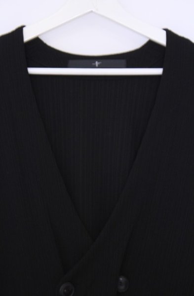 画像2: NO ID. BLACK / テレコBIG-C-D　カーディガン ONE ブラック O-26-02-06-017-NO-to-YM-OS (2)