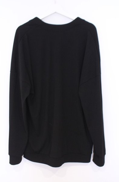 画像3: NO ID. BLACK / テレコBIG-C-D　カーディガン ONE ブラック O-26-02-06-017-NO-to-YM-OS (3)