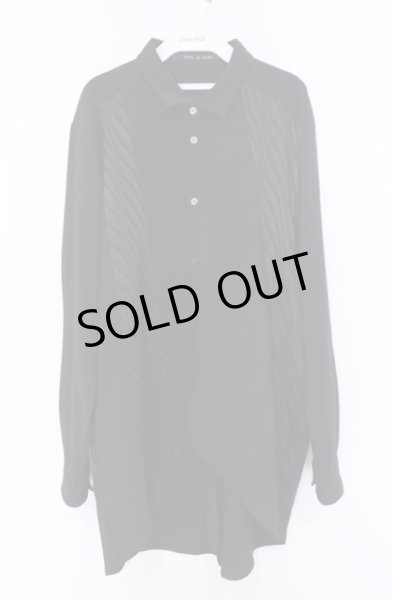 画像1: NO ID. BLACK / イレギュラーチェンジングシャツ ONE ブラック O-26-02-06-018-NO-sh-YM-ZT0209G (1)