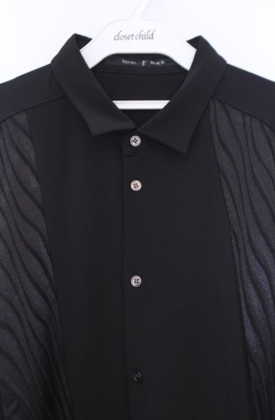 画像2: NO ID. BLACK / イレギュラーチェンジングシャツ ONE ブラック O-26-02-06-018-NO-sh-YM-OS (2)