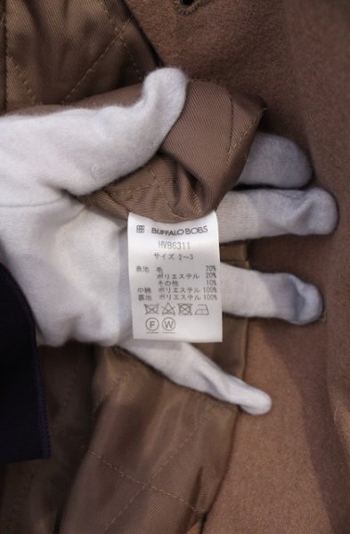 画像5: BUFFALO BOBS / SAINT HONORE（サントノーレ）ウールメルトントレンチコート 2-3 ベージュ O-26-02-06-020-BU-ou-YM-OS (5)