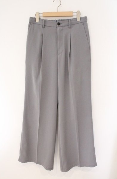 画像1: HARE / とろみタックワイドパンツ S グレー O-26-02-15-026-HA-pa-YM-OS (1)