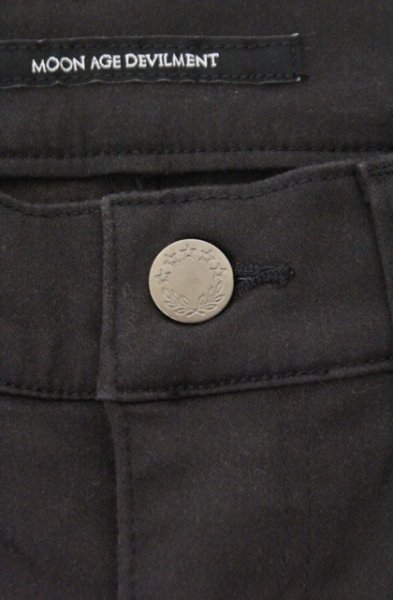 画像2: Moonage Devilment / 切りっぱなしジップスーパースキニーパンツ 1 ブラック O-26-02-15-029-Mo-pa-YM-OS (2)