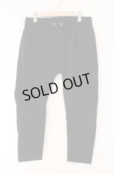 画像1: NO ID. / ツイルストレッチサルエルスキニーカーゴパンツ 3 ブラック O-26-02-15-030-NO-pa-YM-ZT004 (1)