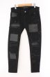 画像1: NO ID. BLACK / OVERDESIGNコラボ ストレッチデニムグランジスキニーパンツ 1 ブラック O-26-02-15-032-NO-pa-YM-OS (1)