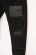 画像3: NO ID. BLACK / OVERDESIGNコラボ ストレッチデニムグランジスキニーパンツ 1 ブラック O-26-02-15-032-NO-pa-YM-OS (3)