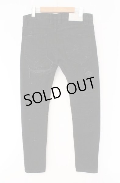 画像4: NO ID. BLACK / OVERDESIGNコラボ ストレッチデニムグランジスキニーパンツ 1 ブラック O-26-02-15-032-NO-pa-YM-ZT0218X (4)