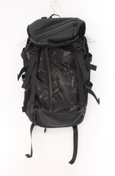 画像1: Moonage Devilment / DECADEコラボ　レザーコンビバックパック　リュック  ブラックｘマーブル O-26-02-15-033-Mo-ba-YM-OS (1)