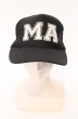 画像1: Moonage Devilment / MA メッシュキャップ  ブラックｘホワイト O-26-02-15-034-Mo-0-YM-OS (1)